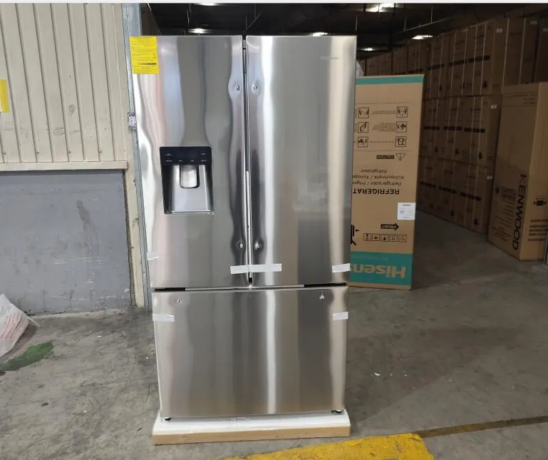 Smad Large Capacity Big Chill Kitchen Automatic Ice Maker Anto Water Dispenser Sslook Inverter French Double Door Bottom Freezer Refrigerator for Home Use