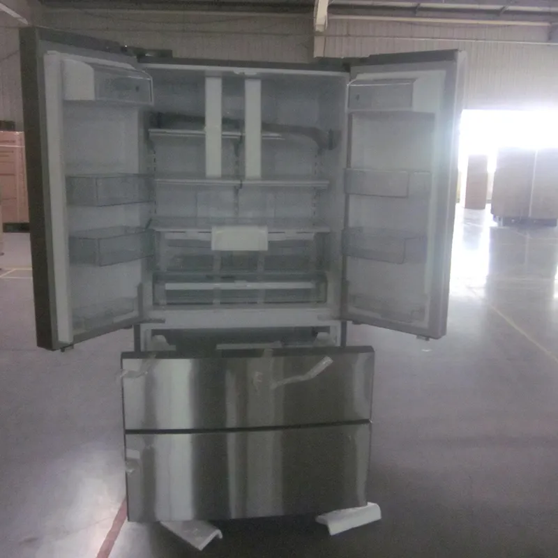 Smad Large Capacity Big Chill Kitchen Automatic Ice Maker Anto Water Dispenser Sslook Inverter French Double Door Bottom Freezer Refrigerator for Home Use