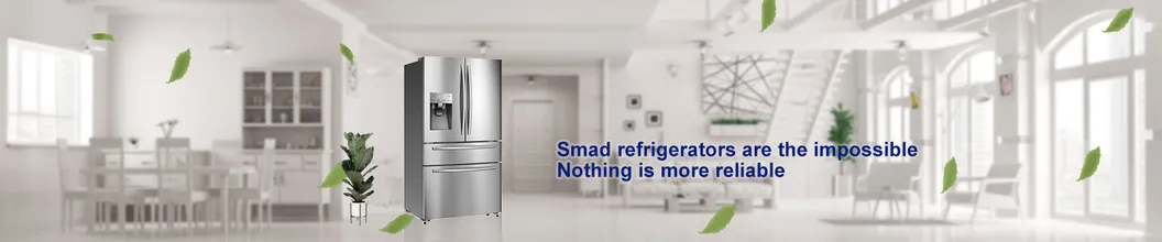 Smad Large Capacity Big Chill Kitchen Automatic Ice Maker Anto Water Dispenser Sslook Inverter French Double Door Bottom Freezer Refrigerator for Home Use