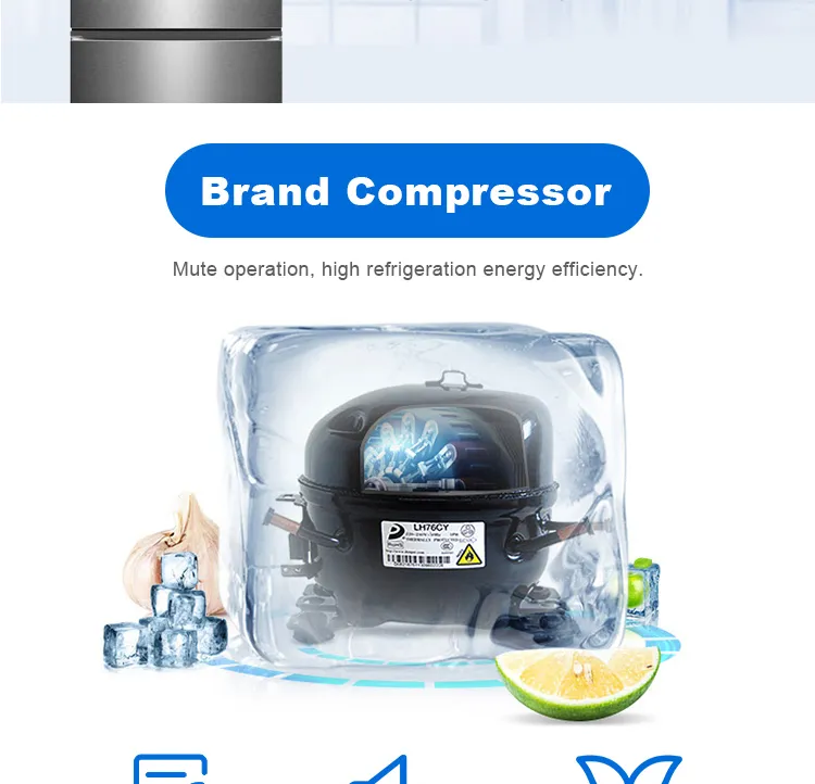 740L 26cu. FT Popular Three French Door Freezer Inverter Fridge Refrigerator