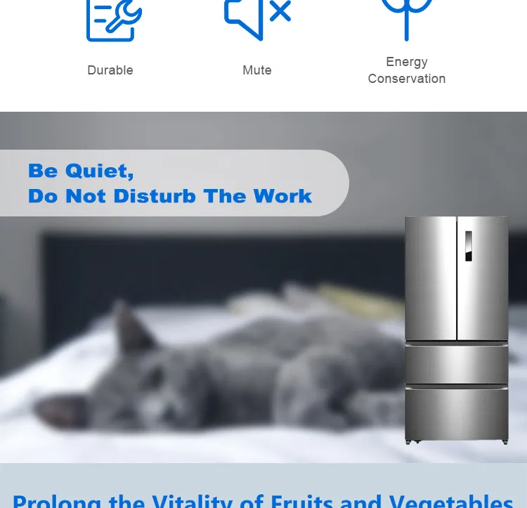 740L 26cu. FT Popular Three French Door Freezer Inverter Fridge Refrigerator