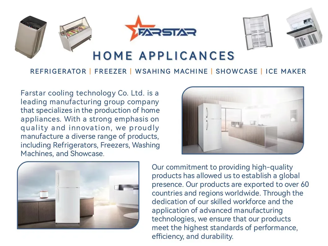 Farstar Big Size Defrost French Door Household Refrigerator with Popular Design