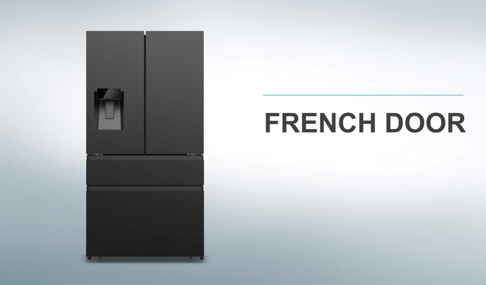 551L Low Noise R134A Gas French Door Room Fridge Refrigerator