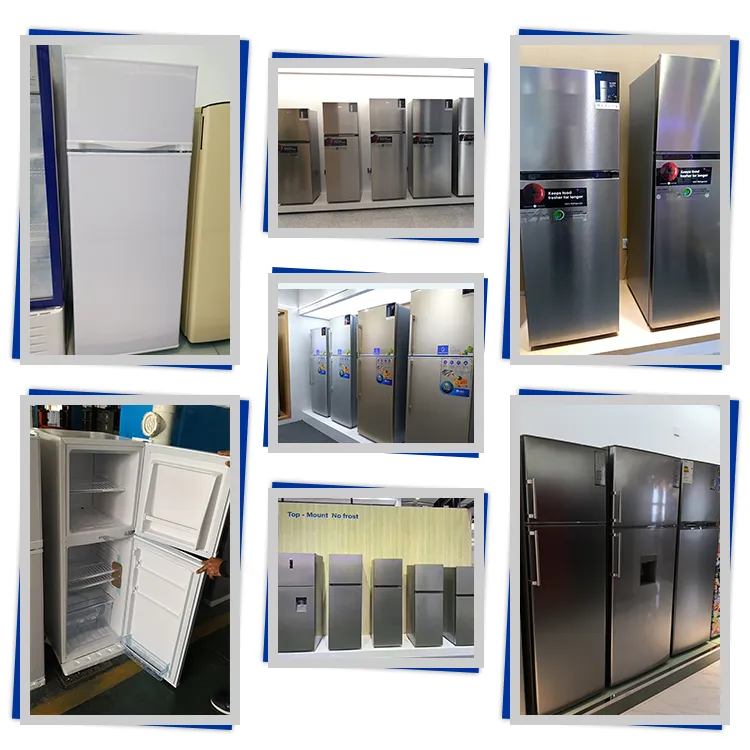 212L Big Capacity Double Door Fridge Refrigerator Double Door Refrigerator with Freezer