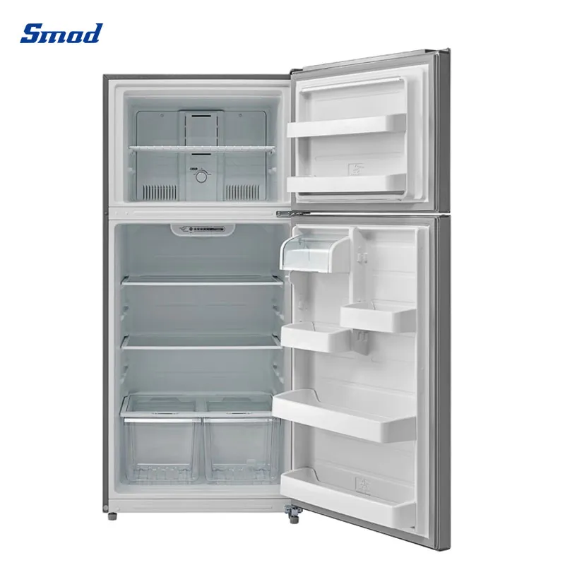 Smad Electric National Cold Equipment Home Hot Sale Fruit Vegetable Stainless Steel Upright Appliance 18cuft 510L Frostfree Double Door Top-Freezer Refrigerator