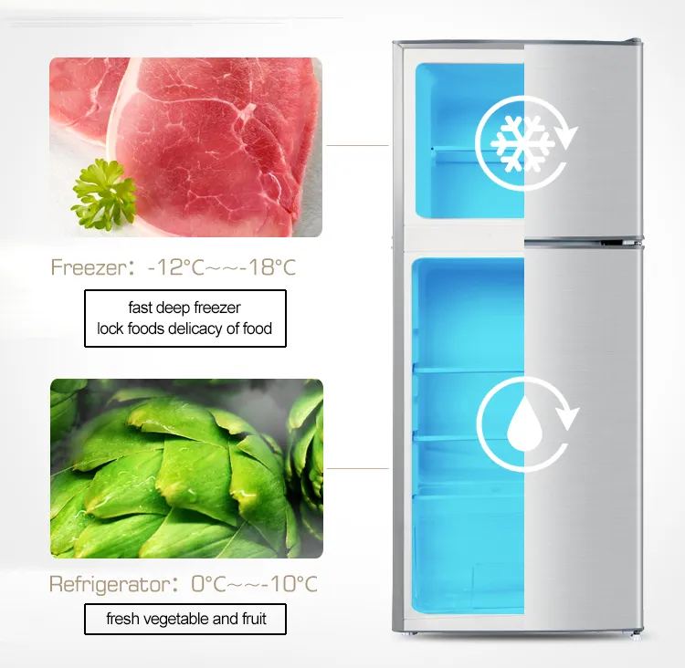 2025 Haiser No Frost Inverter Double Door Refrigerators Fridge