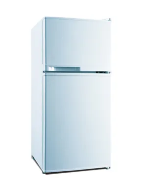 80L Top Freezer Double Door Fridge Mini Refrigerator