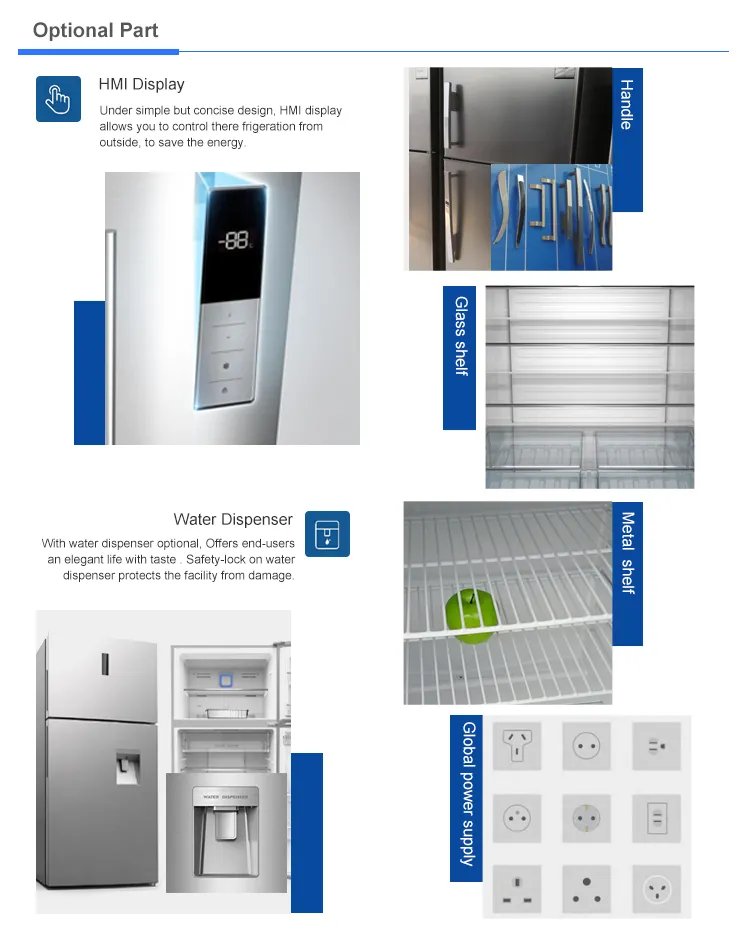 80L Top Freezer Double Door Fridge Mini Refrigerator
