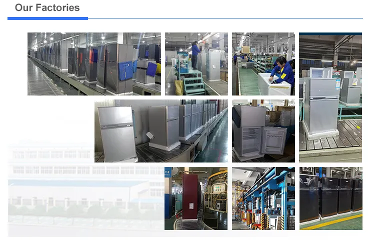 80L Top Freezer Double Door Fridge Mini Refrigerator