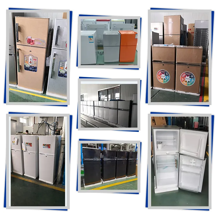 80L Top Freezer Double Door Fridge Mini Refrigerator