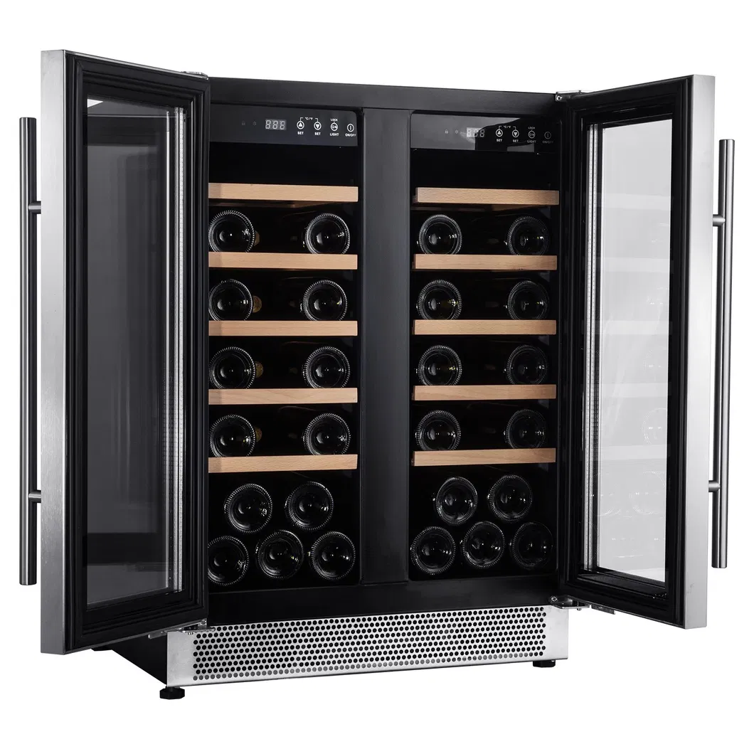 Factory Direct 120L Double Doors Wine Refrigerator with CE