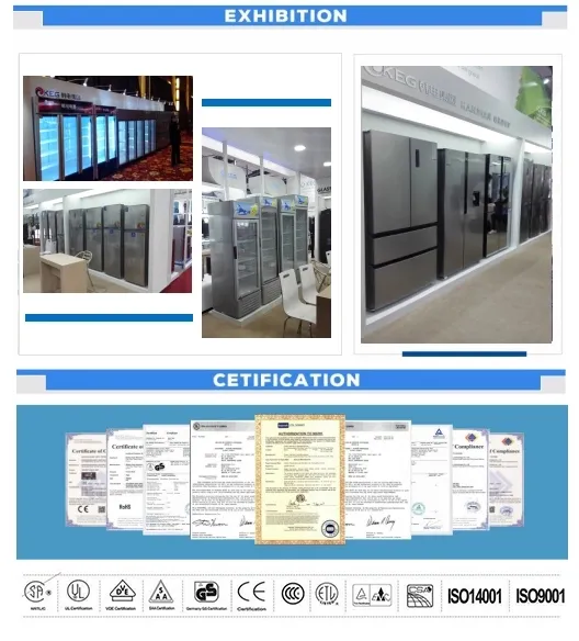 80L Small Size Top Freezer Double Door Refrigerators for Hotel