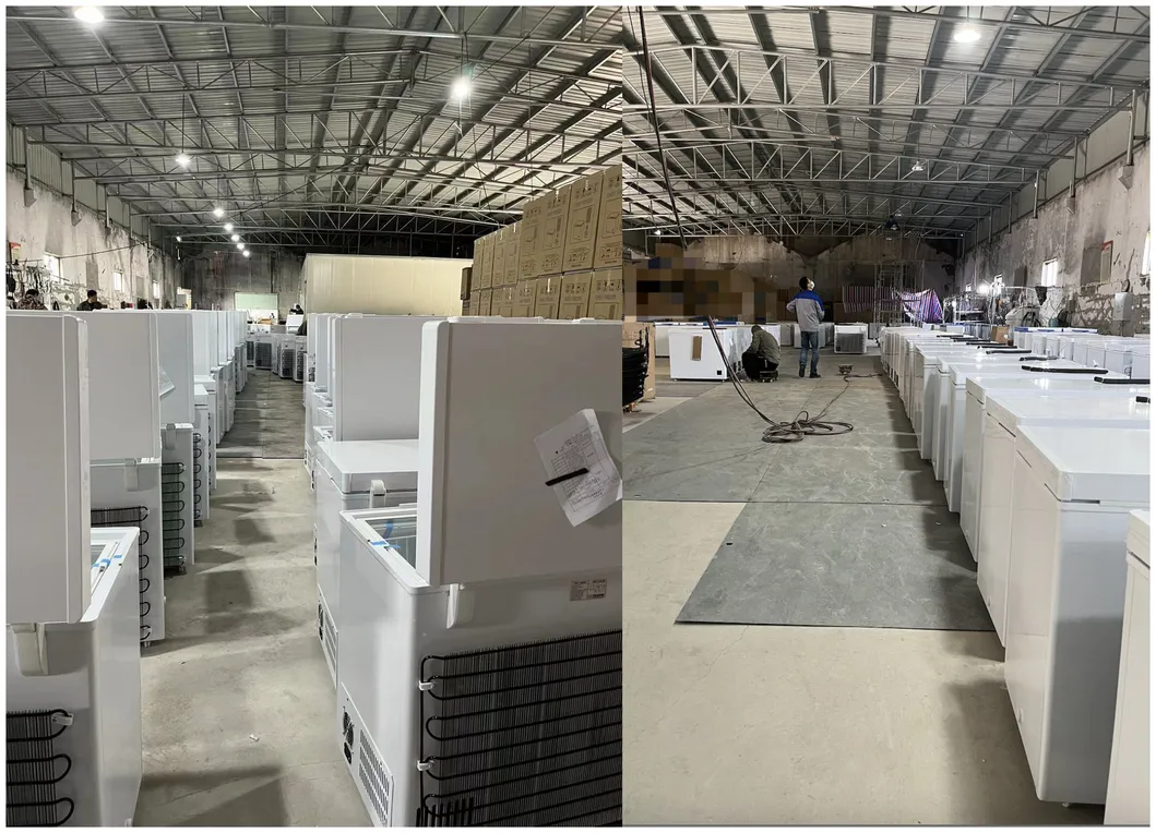 Cheap Price Solar Power Double Door DC 12V 24V Solar Fridges Freezers Refrigerators