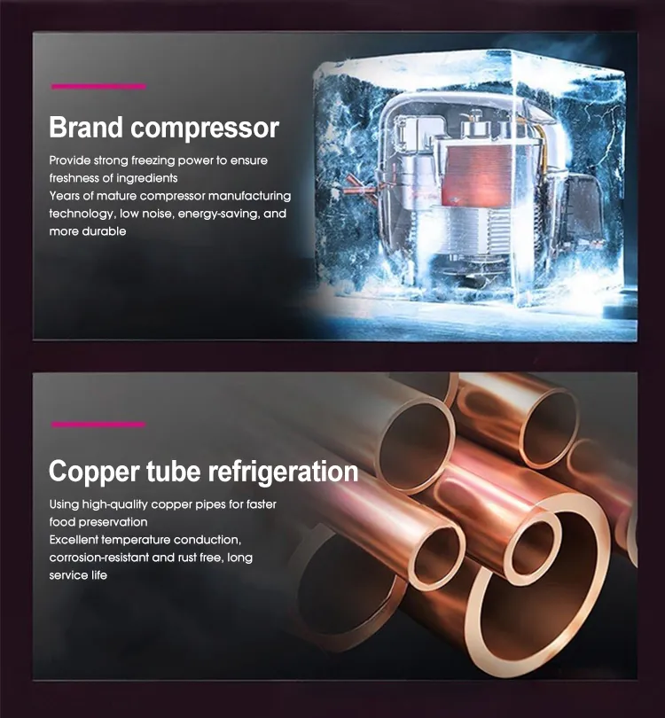 Yunlei-Top Freezer Double Door Defrost Friger Refrigerator Bcd-263