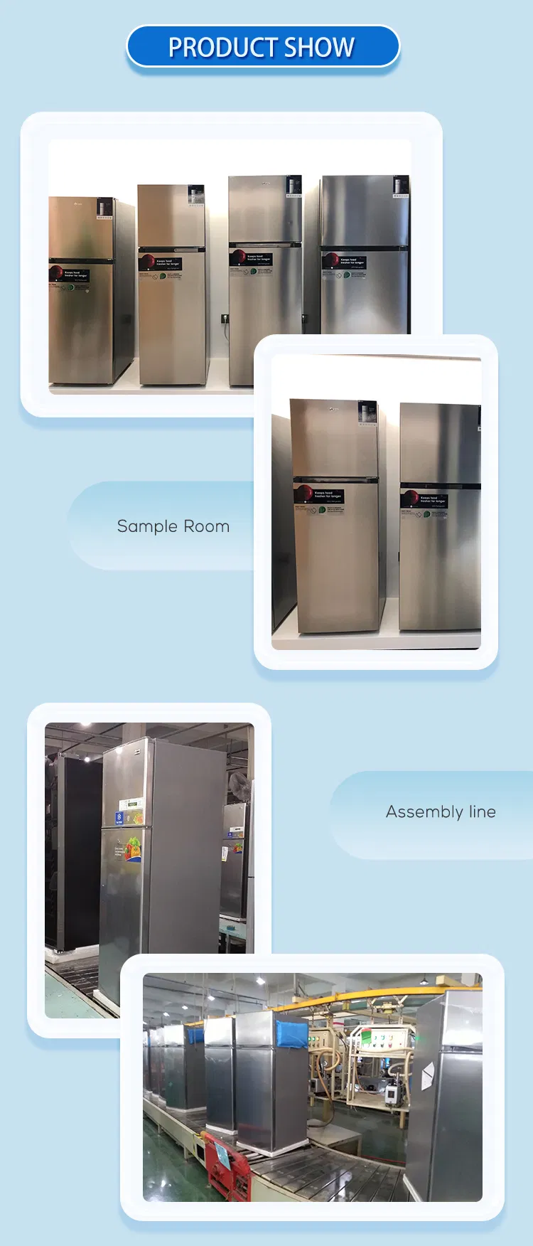 400L Professional Supplier Morden Style Double Door China Refrigerator Price