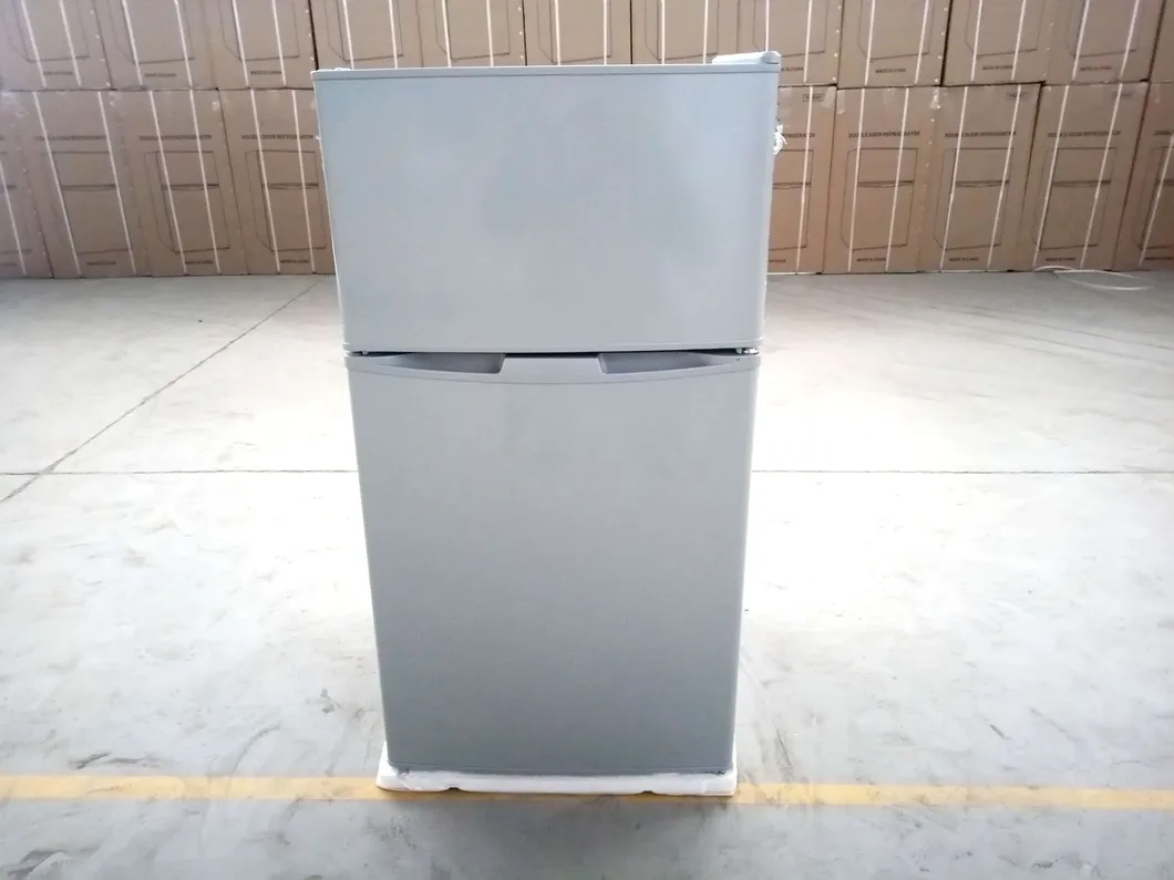 Smeta 3.3 Cuft Home Dorm Top Mounted Freezer Double Door Refrigerator Fridge