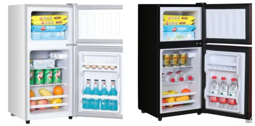 Home Use Double Door Fridge Refrigerator with 86L Combined Freezer and Refrigerator