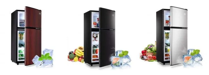 Home Use Double Door Fridge Refrigerator with 86L Combined Freezer and Refrigerator