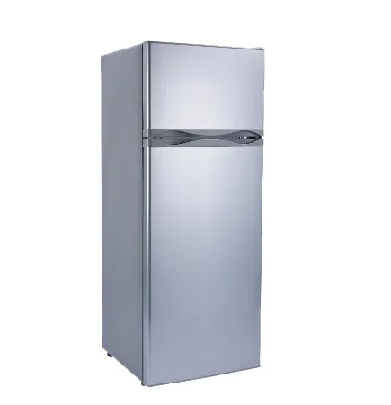 Bcd-218liter Solar Fridge Double Doors Top Freezer Solar Refrigerator