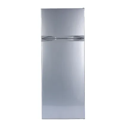 Bcd-218liter Solar Fridge Double Doors Top Freezer Solar Refrigerator