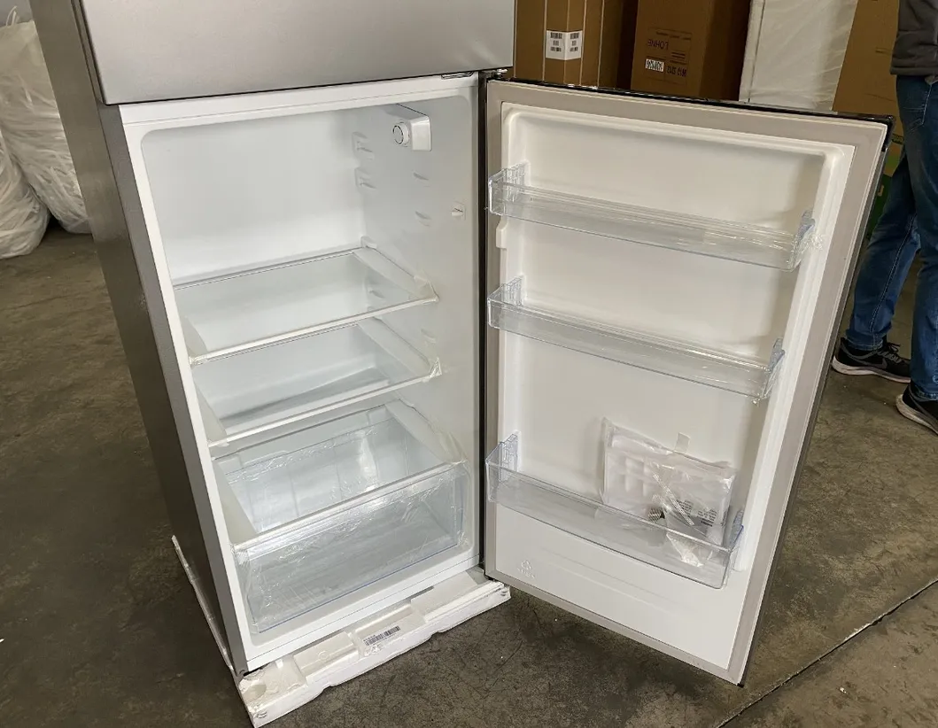 198L Cheap Double Door Fridge Refrigerator with Top Freezer for Sale
