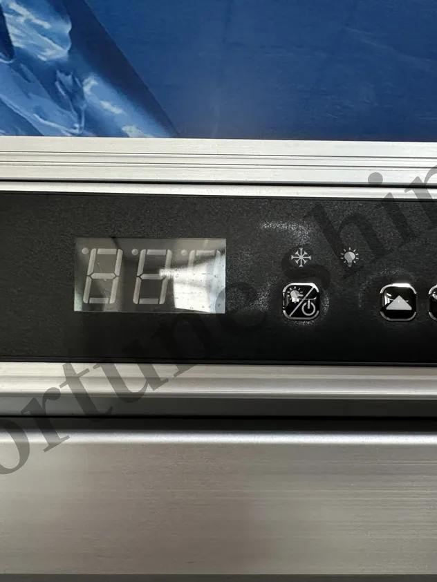 Double Glass Door Vertical Upright Cooler Beverage Refrigerator