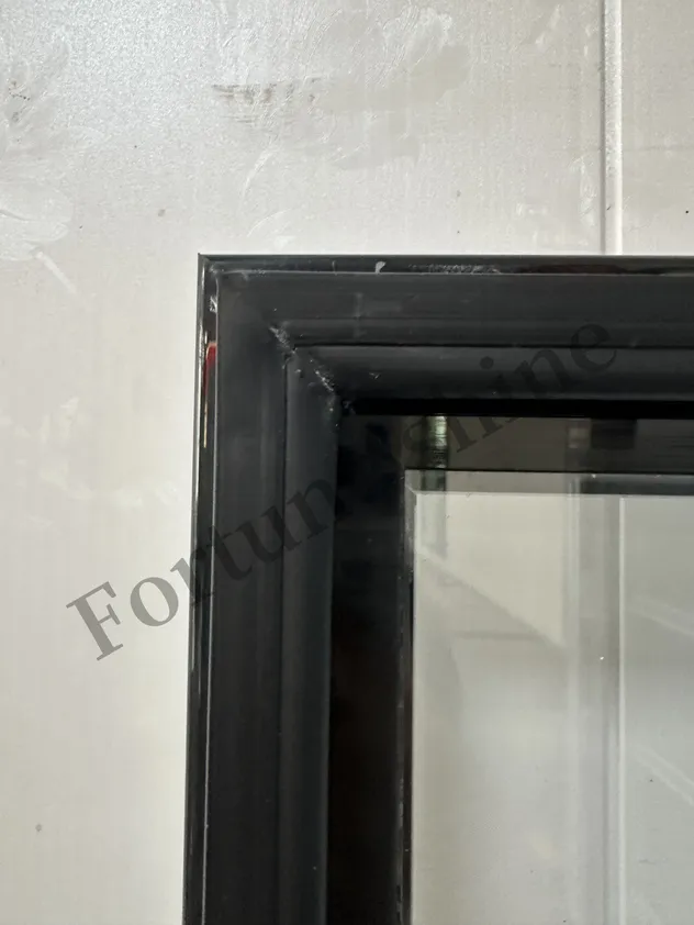 Double Glass Door Vertical Upright Cooler Beverage Refrigerator