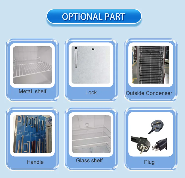 48L Low Noise Small Single Door Household Mini Fridge Bar