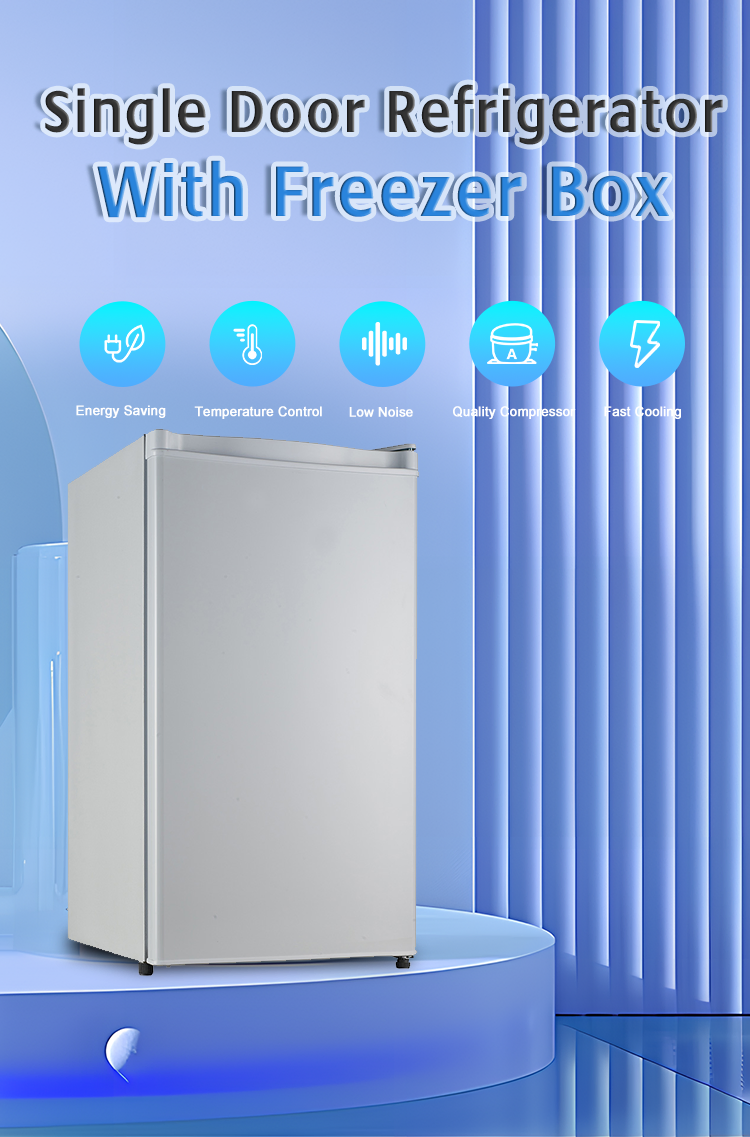 48L Low Noise Small Single Door Household Mini Fridge Bar