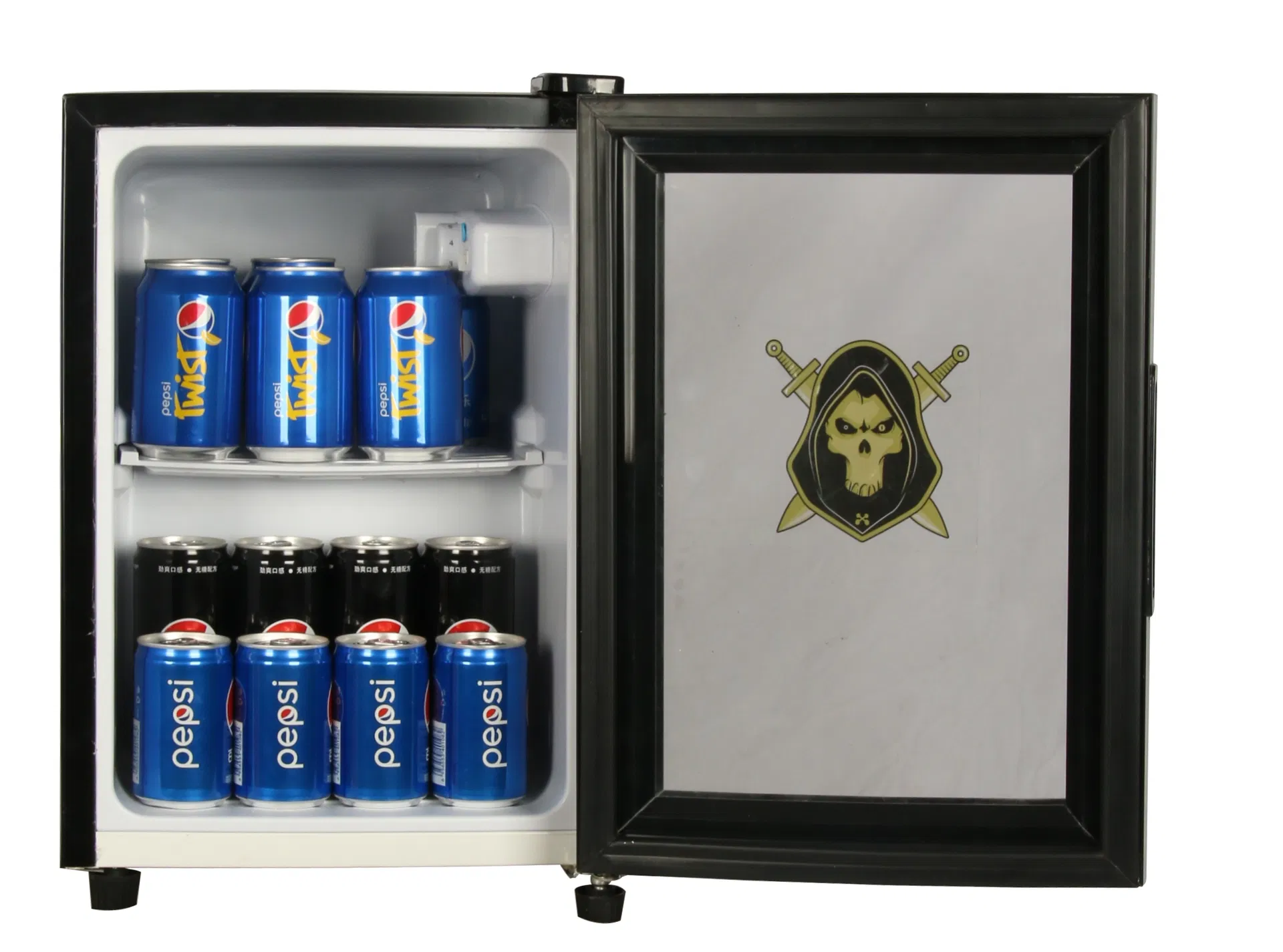 36L Single Glass Door Refrigerators Drink Cool Fridge Portable Mini Fridge