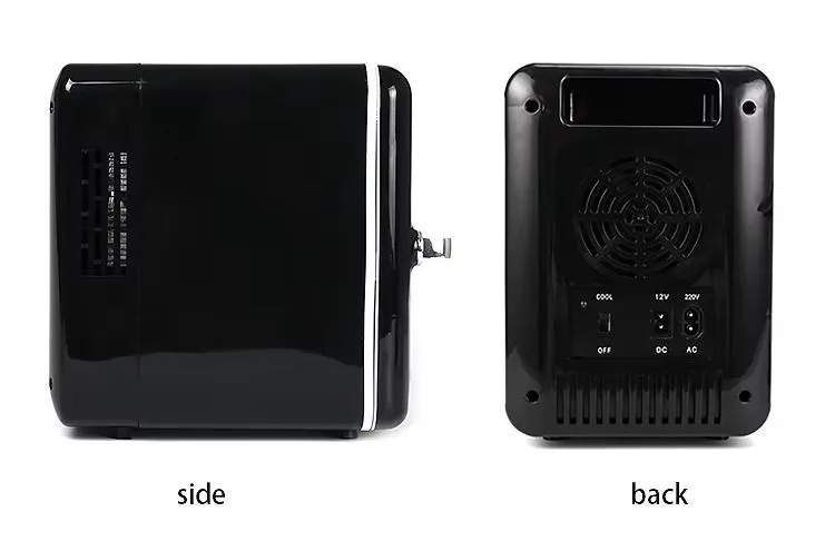 Online Shopping Compact Mini Fridge Car and Beauty Multi-Purpose Small Refrigerator with Glass Door Built-in LED Light for Efficient Cooling