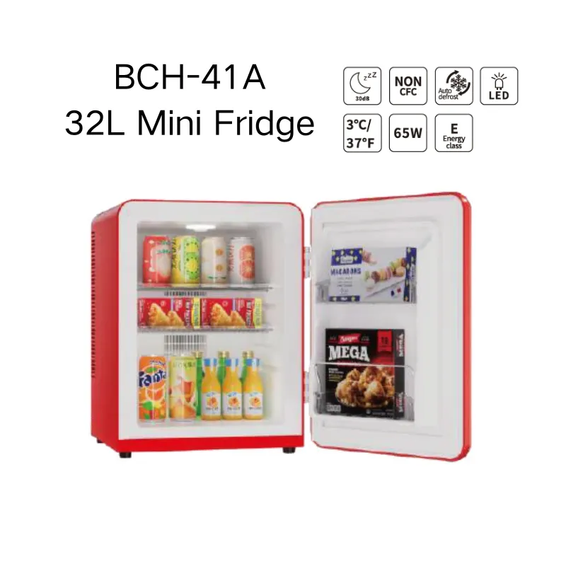 Mini Fridge with Freezer, Single Door Compact Refrigerator, Energy Saving Mini Fridge for Bedroom, Office, Dorm