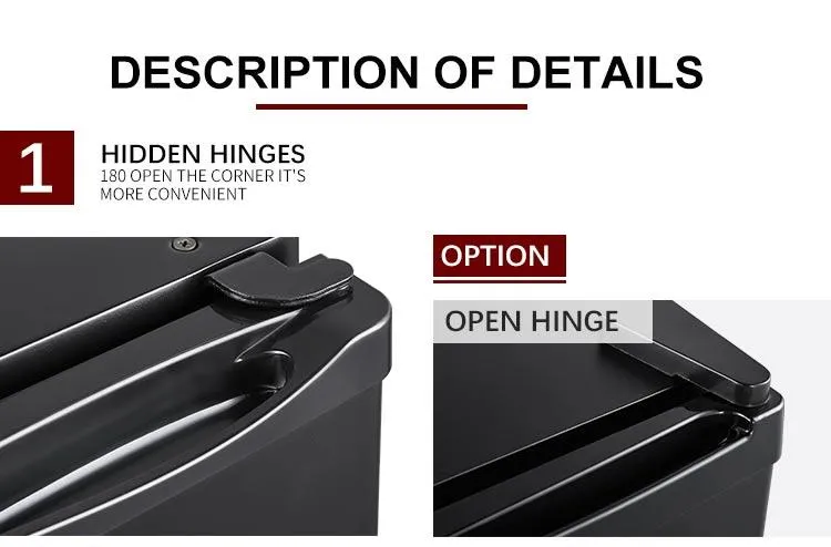 Mini Fridge with Freezer, Single Door Compact Refrigerator, Energy Saving Mini Fridge for Bedroom, Office, Dorm