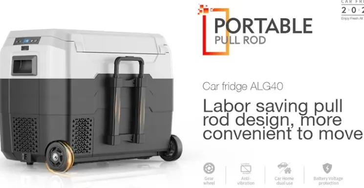 Waycool Alg50L Portable Mini Car Fridge for Camping and Outdoor Use and Truck