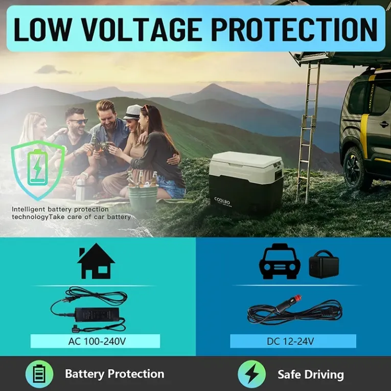 Waycool Alg50L Portable Mini Car Fridge for Camping and Outdoor Use and Truck