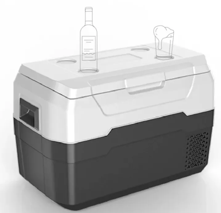 Waycool Alg50L Portable Mini Car Fridge for Camping and Outdoor Use and Truck