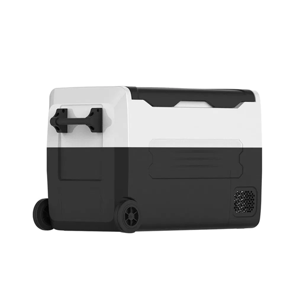 Car Refrigerator Portable Hard Coolers 35L Outdoor Dual Temperature Cooler Warmer Box Retro Mini Car Fridge