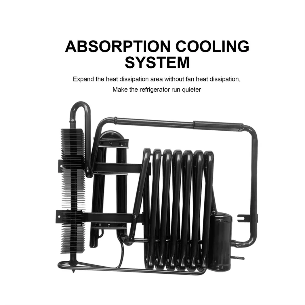 Home Appliance Glass Door Mini Portable Fridge No Noise Absorption New Condition