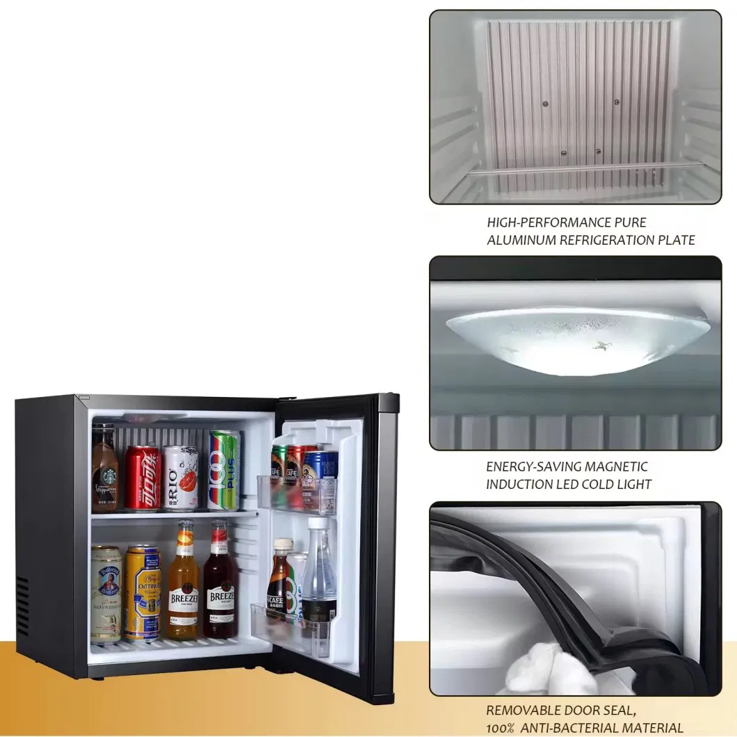 Home Appliance Glass Door Mini Portable Fridge No Noise Absorption New Condition