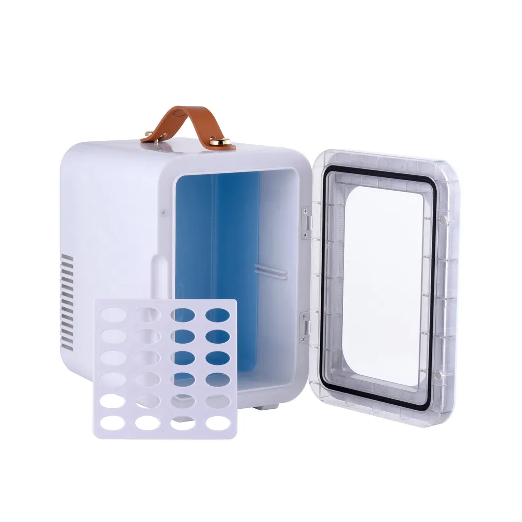 5L Portable Car Camping Household Drinks Transparent Door Cooler Mini Fridge
