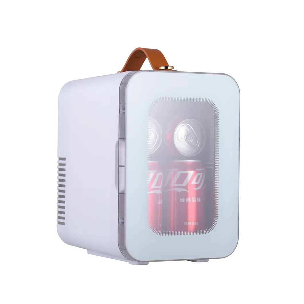 5L Portable Car Camping Household Drinks Transparent Door Cooler Mini Fridge