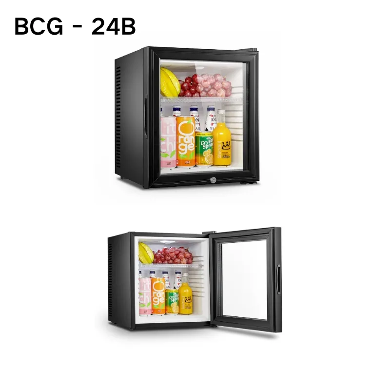 Bcg-26b 10℃/50℉ Beverage Refrigerator Silent Hotel Room Small Refrigerator Single Door Mini Fridge