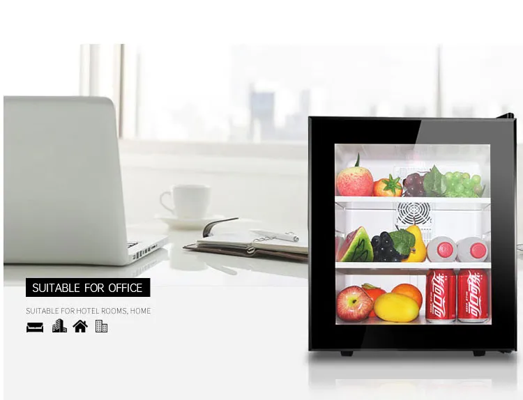 Swallow Hotel Use Small Mini Bar Fridge, View Glass Door Mini Bar Fridge