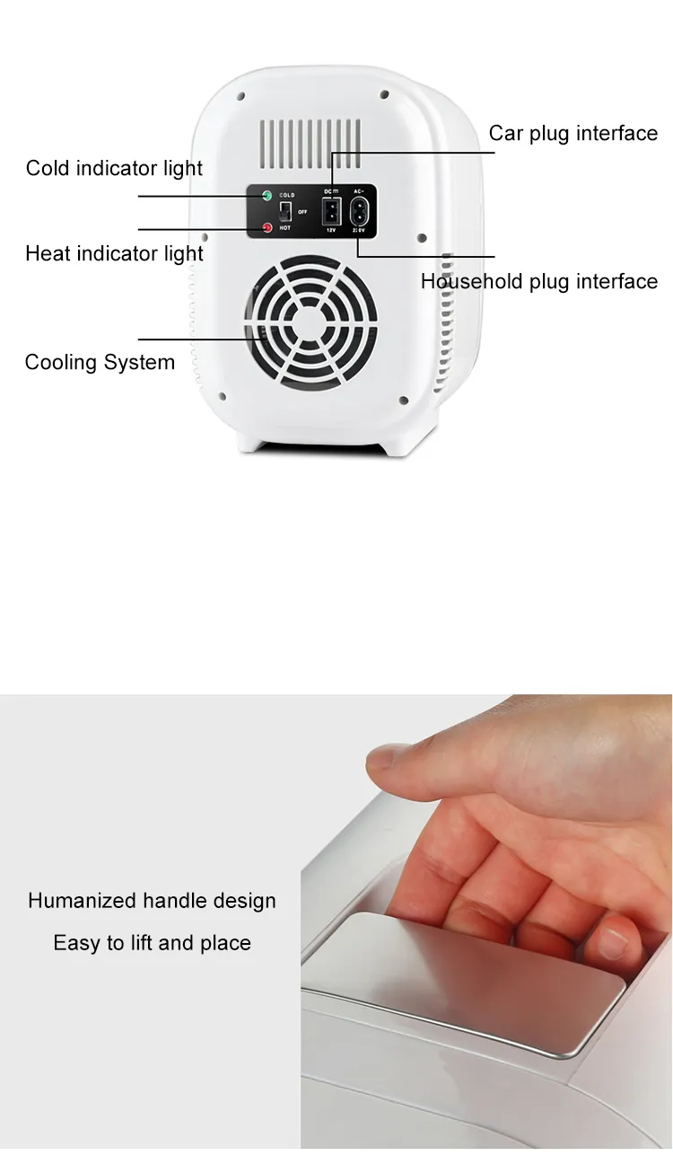 Mini Fridge 12V Portable Cooler &amp; Warmer Gbf-8L2