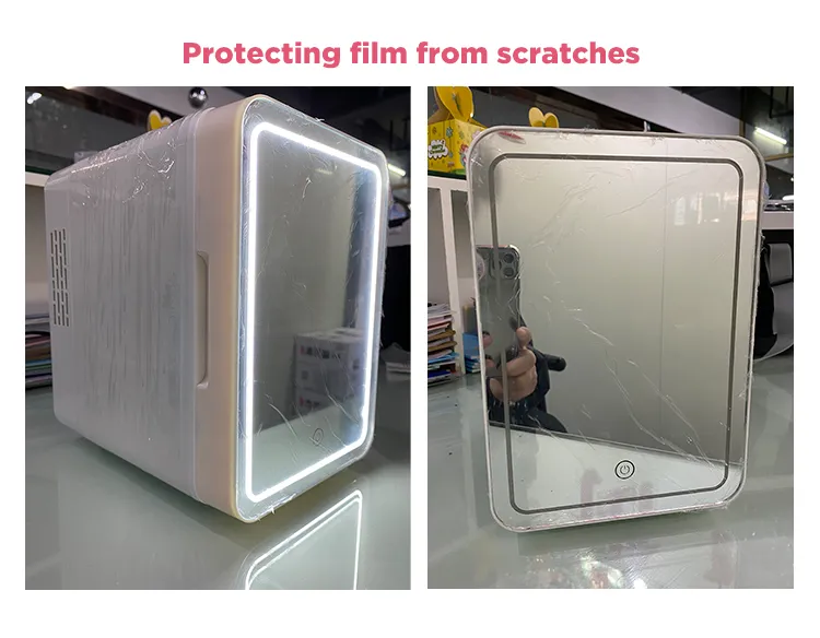 Car Use Portable Home Use 4L LED Lighted Makeup Mirro Beauty Fridge