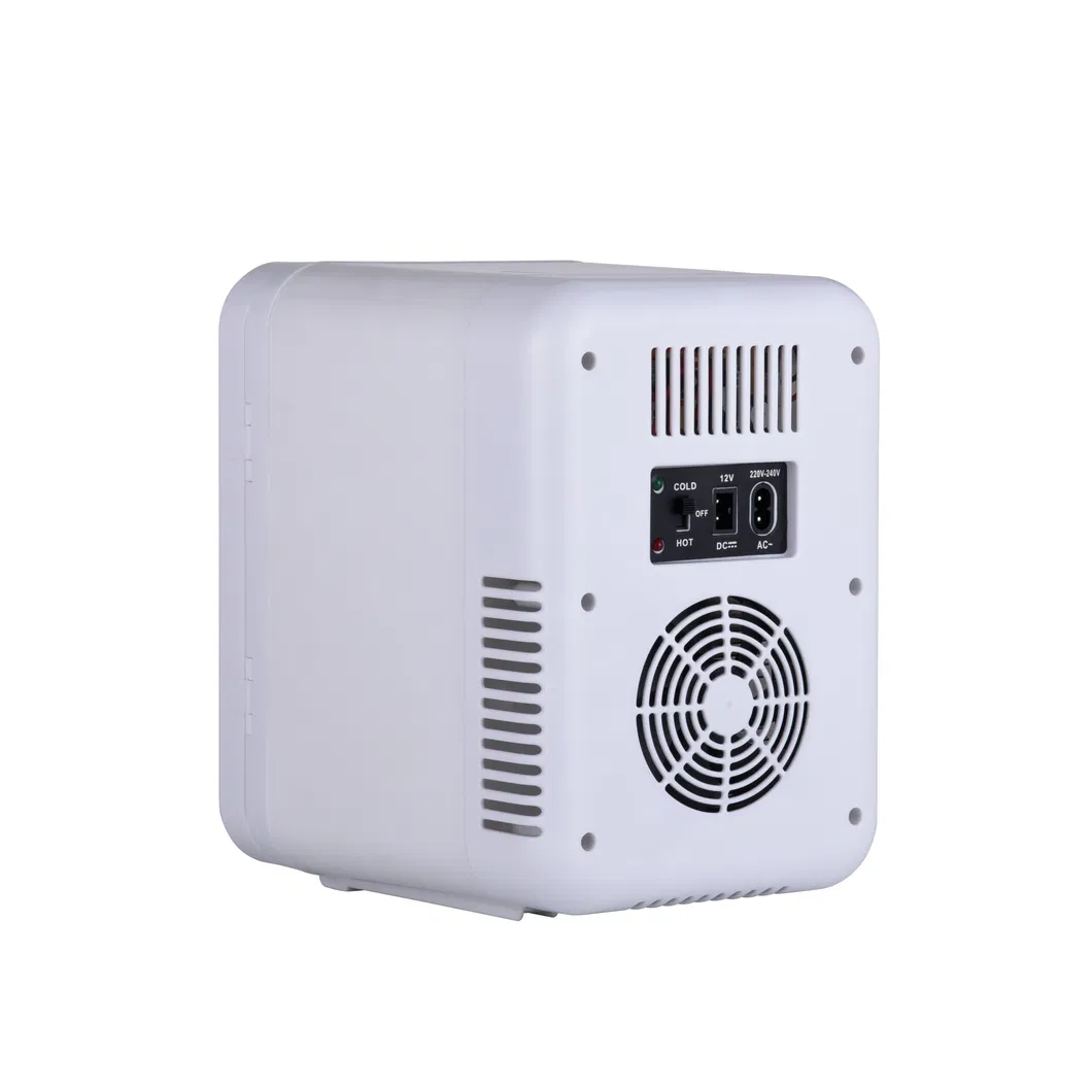 Modern White 5L Household Cosmetic Mini Fridge with Transparent Door