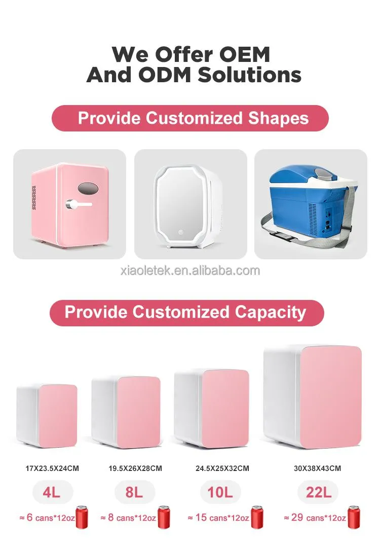 Modern White 5L Household Cosmetic Mini Fridge with Transparent Door