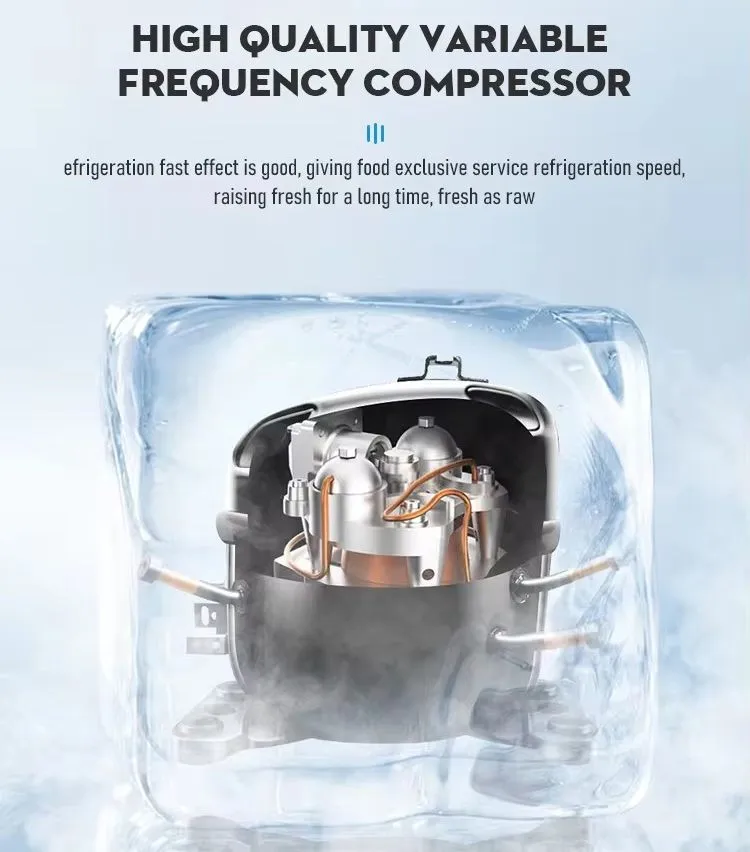 90L Retro Refrigerator Portable Mini Compact Small Fridge