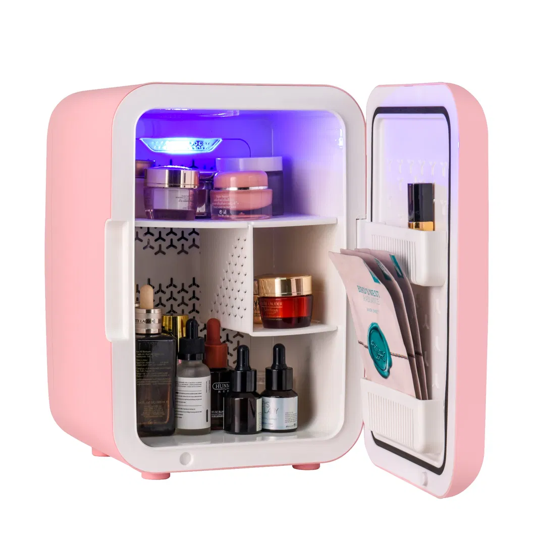 Factory Price Beauty Facial Mask Mini 9L Portable Cosmetic Fridge with LED