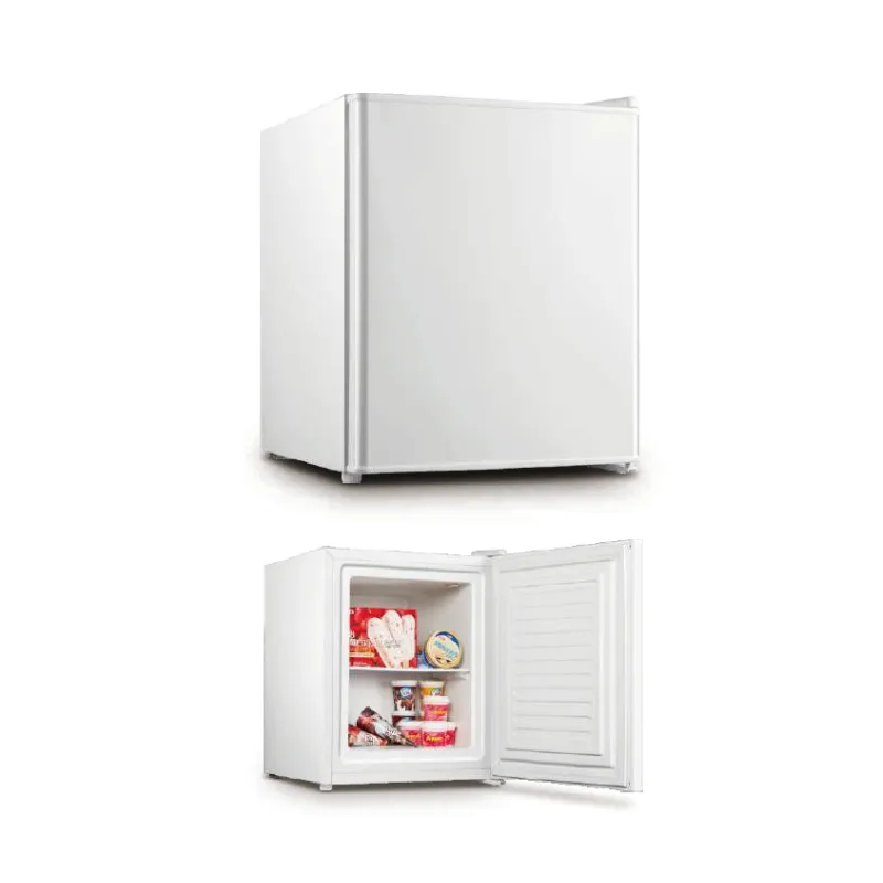 32L, -18℃ Freezing Bd-36 Compressor Mini Fridge - Durable, Energy-Saving for Kitchen/Garage/Camping, 85W Power, Black/White/Wooden Design